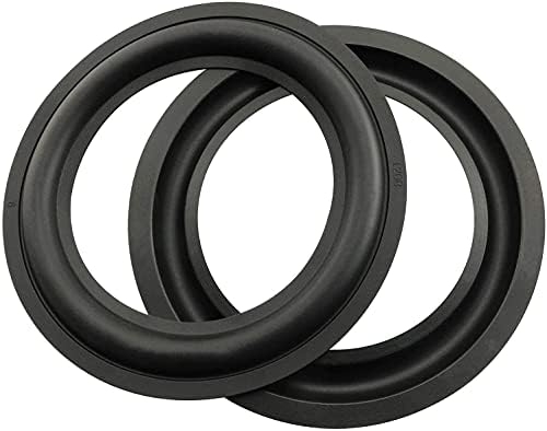 Rubber Ring 2PCS 5Inch Black Speaker Rubber Foam Edge Surround Rings Repair Kit for Speaker Repair or DIY