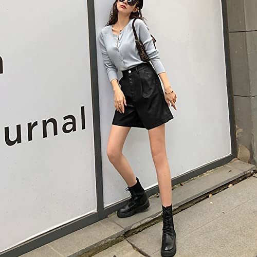Short large simili cuir pour look d'hiver casual chic - 3