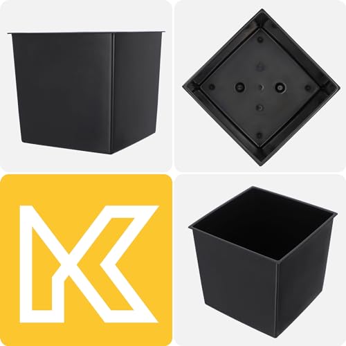 KADAX Blumentopf aus Kunststoff, wetterfester Gartentopf für Balkon, Terrasse, Innenbereich, Leichter Topf mit Einlage, Pflanzentöpf… – Ansicht 8