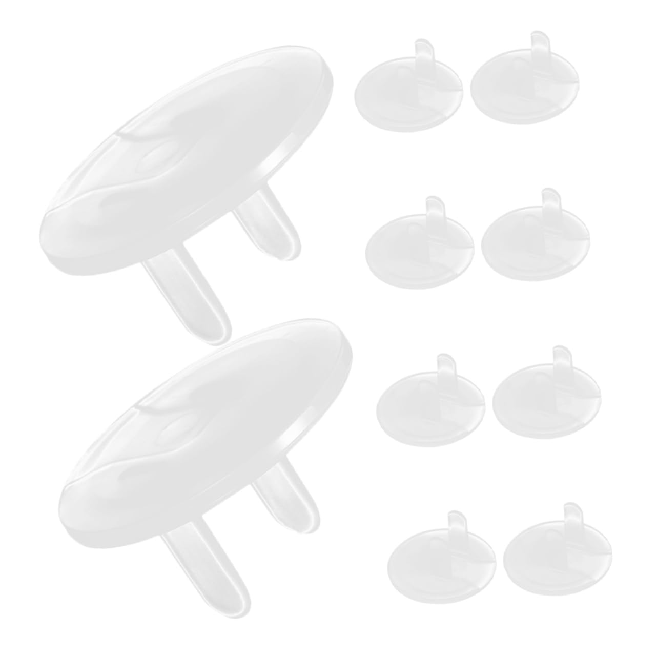 Garneck 10pcs Socket Covers Proofing Babyproof Electrical Outlet Covers Safety Plug Socket Outlet Protector for Boys and Girls