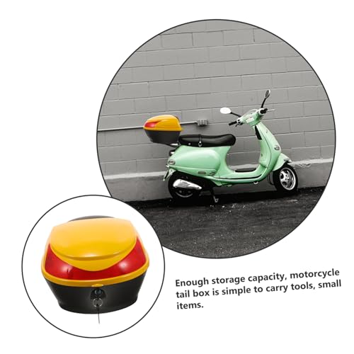 Boîte de rangement scooter étanche jaune GALPADA protégeant vos accessoires et outils - 6