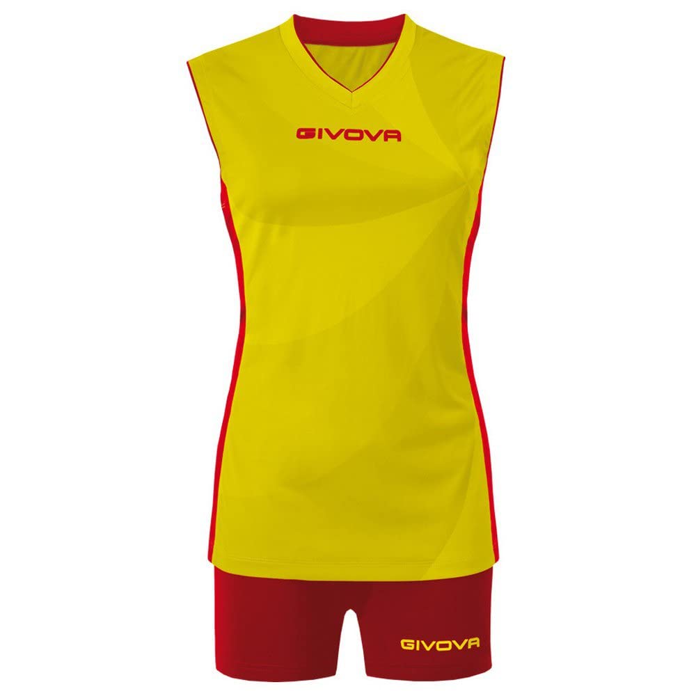Givova KIT ELICA VOLLEY GIALLO/ROSSO Tg. M