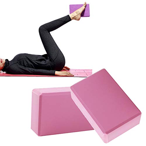 Yoga Brick Yoga Block Foam Yoga Starter Kit Yoga Set Foam Blocks Yoga Block Set Support Deepen for Yoga Pilates Blocks Yoga Support Blocks pink,1pc