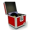 Gorilla LP 12" Vinyl Record Box Storage Flight Case Red #2