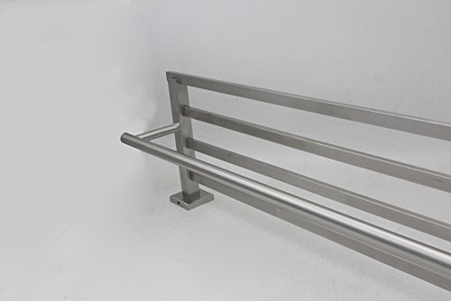 Xvl Stainless Steel Bath Towel Rack Bathroom Shelf Brushed Finish G507-1 #TOP7