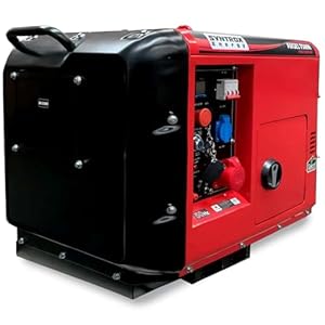 Syntrox Energy 5,0 KW Diesel Notstrom Aggregat Generator Stromerzeuger Apulan, Energiequelle, Robuste Bauweise, Kompakt und leistungsstark, Fernbedienung Startsystem, Kraftstoffeffizient