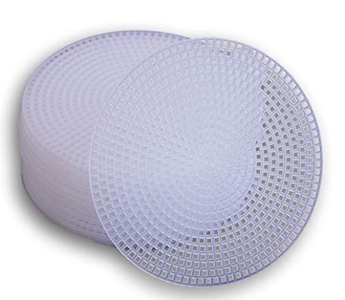 Plastic Canvas Circle - 4.5 Inch Diameter - 30 Pack