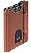 Produktbild VON HEESEN Mini Kartenetui Mit Münzfach 5-10 Karten - RFID-Schutz - Made in Europe Leder Geldbörse für Damen Herren - Geldbeutel Männer klein - Portemonnaie Portmonaise Portmonee Slim Wallet (Cognac)