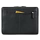 STILORD ’Jupiter’ Leder Aktenmappe Laptop Hülle 15-16 Zoll für Notebook und MacBook Vintage Sleeve schmal aus echtem Leder, Farbe:schwarz