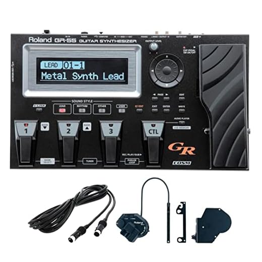 Sintetizador de guitarra Roland GR-55GK — Negro, sonidos preconfigurados para pop, rock y más allá