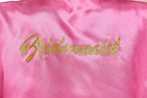 Image of Giova Women Bridal Robe for Bride and Bridesmaid Getting Ready Wedding Party Bathrobe