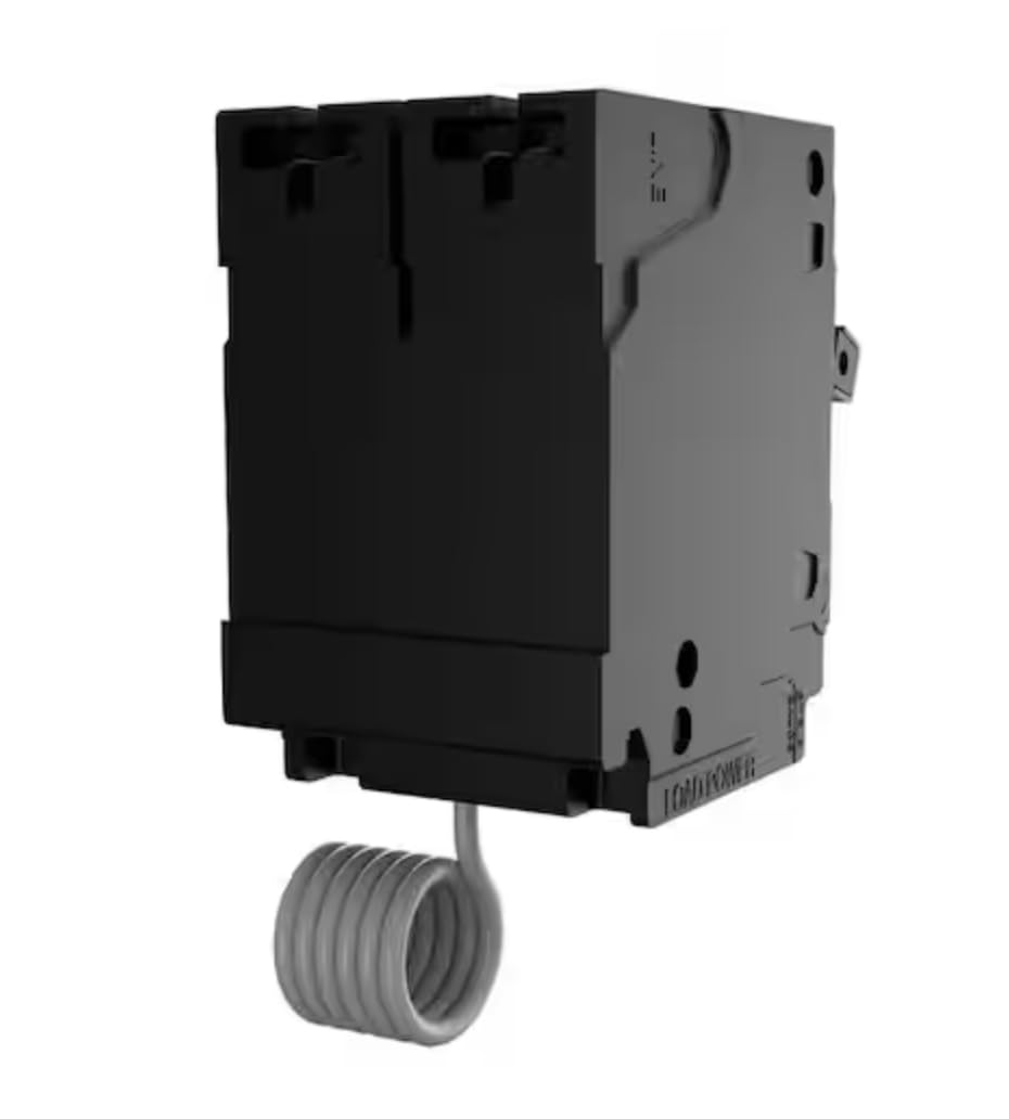 QPF Q215GF GFCI Circuit Breaker, 2 Pole, 15 A, 240 V, 10 kA Interrupt Rating (1 Unit)