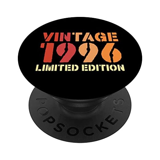 Vintage 1996 edición limitada 27 cumpleaños PopSockets PopGrip Intercambiable