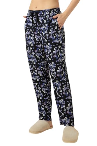 Image of Van Heusen Women's Printed Lounge Pants | Drawstrings & Side Pockets | Ultra Soft Fabric | Relaxed Fit | At home pyjamas | Everyday Comfort | Printed | Style 55306 | Available in Pack of 1 & 2