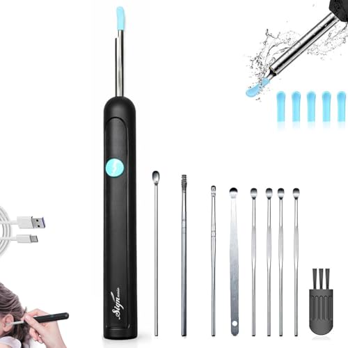 Image of Signamio Ear Cleaner Tool with Camera - HD Ear Wax Removal Tool with WiFi Connection, LED Light Endoscope Ear Cleaning Tool Kit for Safe and Effective Cleaning