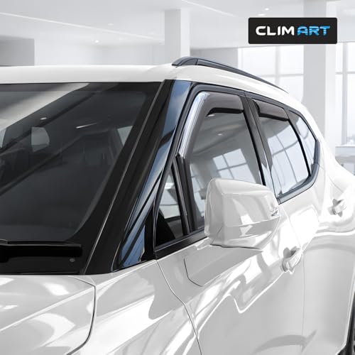 Image of CLIM ART in-Channel Incredibly Durable Rain Guards for Chevrolet (Chevy) Blazer 2019-2026, Original Window Deflectors, Vent Window Visors, Vent Deflector, 4 pcs. - 619462
