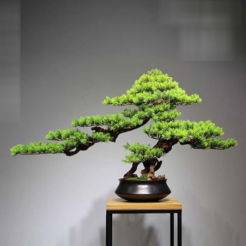 フェイクグリーン 松木 小さい 卓上 観葉植物 人工観葉植物 フェイク観葉植物 インテリア 室内 屋外 お手入れ不要 花粉 虫害の心配なし リアルな枝 盆栽のサイズ リアル グリーン 鉢植え フェイク植物 茶室