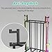 XAWSOP Commercial Hula Hoops and Jump Rope Rack, Heavy Duty Gymnastic Rings Stand with Brake Wheels, Multi-Functional School Gym Sport Equipment Storage Shelf,