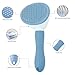 Cat Brush, Self Cleaning Slicker Brush, Skin-Friendly Grooming Tool for Cats & Dogs, Easily Removes Shedding Hair & Mats, Pet Massaging Tool for Long and Short, No Hair Build-Up, Easy to Clean