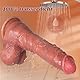 Dildo Vibration Für Frauen Vibrator, Sex Spielzeug Für Die Frau 22CM Anal Dildos Vibrator Mit Stoßfunktion, 900 Stöße/Min Realistische Dildos G-Punkt Vibratoren, Analdildo Sexspielzeug Für Männer
