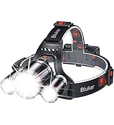 Blukar LED Stirnlampe Wiederaufladbar für Erwachsene - 2000 Lumen IPX5 Wasserdicht - Ideal für Joggen, Camping & Angeln 41ffOTBYoBL. AC SR166,182