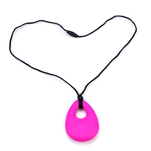 Edealing Collier de dentition Bijoux - BPA Organic Silicone gratuit Teether Anneau Pendentif Nouveau (Rouge)