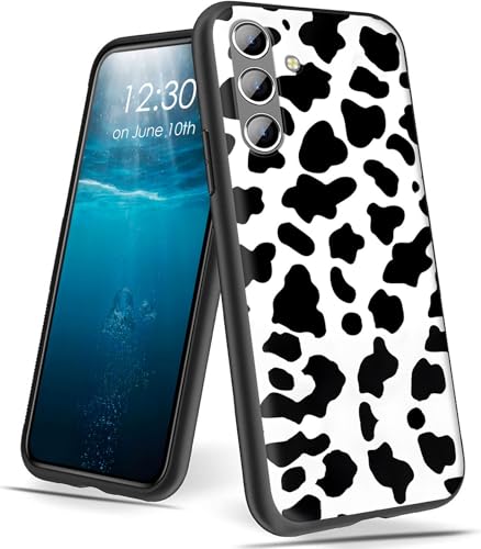 BPQOJB for Samsung Galaxy S25 Case with Cow Pattern Pattern Design Ultra-Thin Slim Lightweight Soft TPU Protective Phone Case for Samsung Galaxy S25 6.2 inch 2025