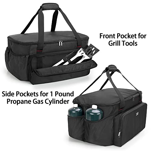 samdew Portable Grill Carry Bag Compatible with Weber 1141001 Go-Anywhere Gas Grill, Outdoor Camp Grill Cover Compatible with Weber 121020 Go-Anywhere Charcoal Grill, Bag Only (Patented Design) by samdew - Image 4