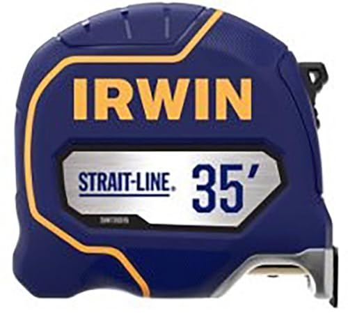 Irwin Tools IRWIN Strait-LINE Tape Measure, 35 ft, Includes Retraction Control, for All Your Measuring Needs (IWHT39395S)