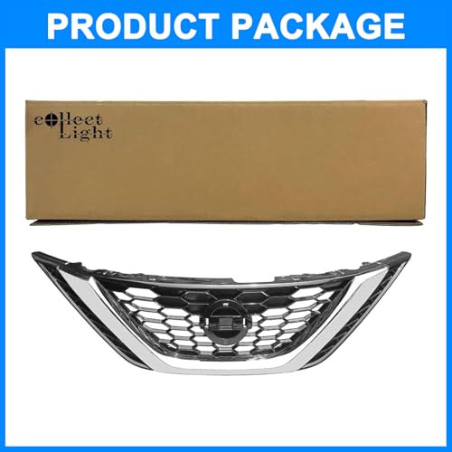 Collect Light Mesh Front Upper Bumper Grille For Nissan Sentra Chrome Black Grill 2016 2017 2018 62310-3YU0A by Collect Light - Used condition - Image 7