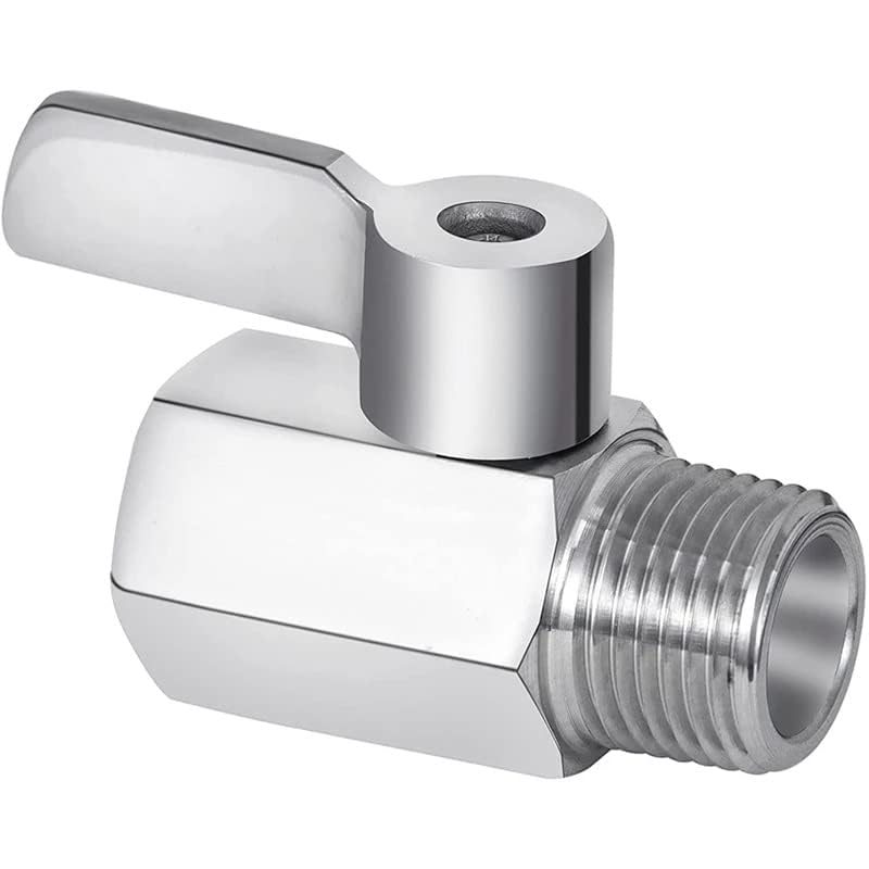 2 Stück 3/8 Zoll Mini Kugelhahn Edelstahl 304 – Absperrschalter Für Wasser Luft Industrie Kugelhahn Schlahanschluss