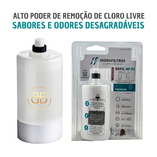 2 Refil Vela Filtro Água Lorenzetti Acqua Bella Vitale Rv-01