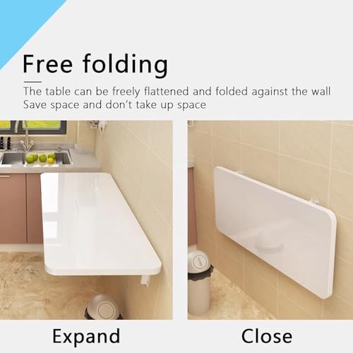 Table murale rabattable pour meubler efficacement une petite chambre - 4