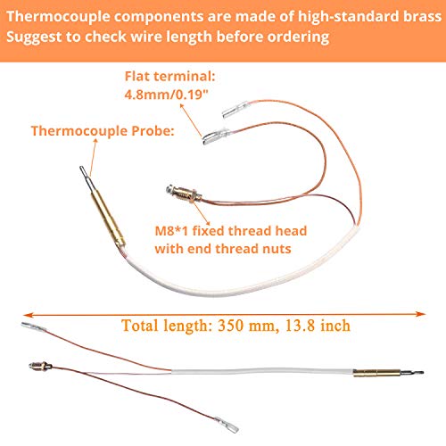 Ideasure Patio Gas Heater Repair Replacement Parts Thermocoupler & Dump Switch Control,Patio Heater Safety Kit Replacement For Room Heaters Garden Outdoor Heaters #TOP4