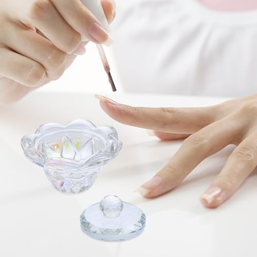 Recipiente de cristal para mezcla de líquidos de uñas miniatura 7