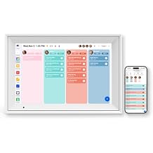 10.1 Digital Calendar - Digital Picture Frame with 1280 * 800 HD IPS Touch Screen, Smart Digital Photo Frame Built-in 32GB Memory, Auto-Rotate Easy Setup to Share Photos via AiMOR APP