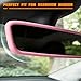 Ywdiml Car Rear View Mirror Protector Frame, Silicone Vehicle Rearview Mirror Edge Protective Cover, Automotive Interior Decoration Accessories for Women Men, Compatible with Model 3/Y (Pink)