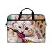 Laptop-Tasche Katze Beißspielzeug Aktentasche Schultertasche Messenger Bag Tablet Business Tragetasche Laptop Sleeve für Damen und Herren (15-15,4 Zoll)