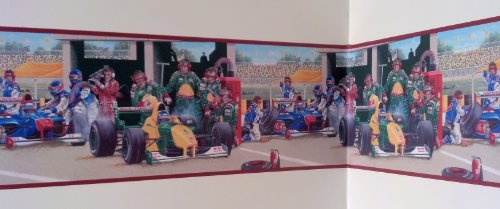 Race Car Racing Pit Stop Wallpaper Border #TOP6