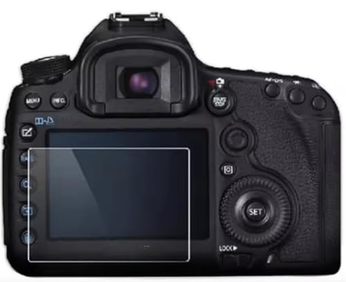 2 Pack | Protector de Pantalla Cristal Templado 9H HD 0,3mm 2.5D Bordes Redondeados compatible con Canon EOS 70D/80D/90D/7DII/6DII/700D/750D/760D/77D/800D