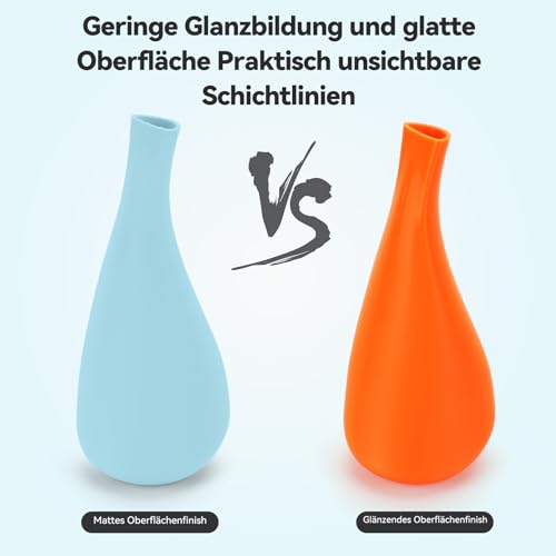 Image of 3DHoJor Matte PLA Filament 1.75mm, 1kg*4 Bundle Cardboard Spool PLA Filament 1.75 PLA 3D Printing Filament, Print with Most 3D Printers-Green,Pink,Blue,Tangerine