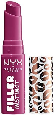 NYX PROFESSIONAL MAKEUP Filler Instinct Plumping Lip Color, Lip Balm - Bitten Pout (Berry Red)
