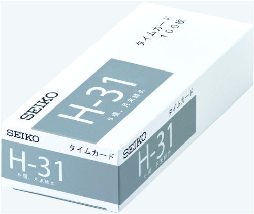 Image of Seiko Solutions CA-H31 Time Card H31 Card 100 Maiiri