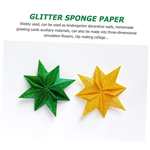 Ciieeo 50 Pçs Artesanato Dobrável Colorido Artesanato E Scrapbook Premium Artes Brilhantes Para Mate