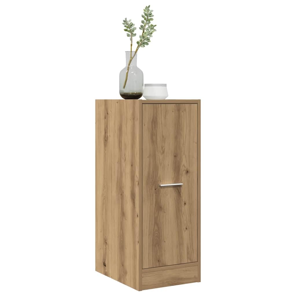 Armadietto da farmacista in rovere Artisan, 30 x 41 x 77,5 cm, armadietto da cucina con 2 cassetti e guide in metallo, per ufficio e soggiorno