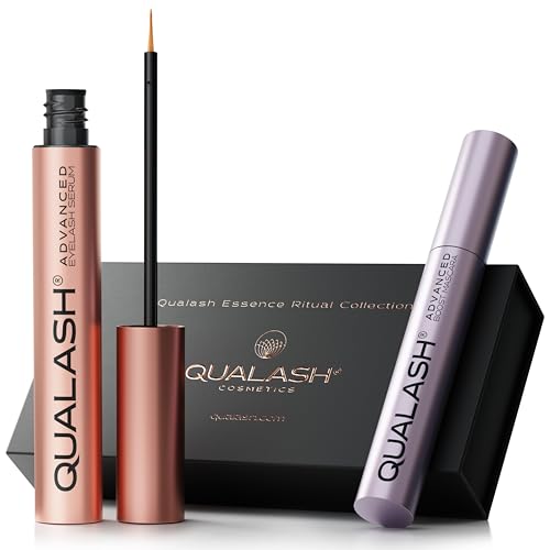 Wimpernserum & Mascara mit Peptiden DuoSet für Long Lashes – QUALASH® Advanced Lash & Eyelash Serum + Wimperntusche mit patentierter QUA-X Formel, Testsieger für schnelles Wachstum und lange Wimpern