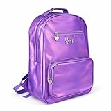 Mochila Escolar Holográfica Meninas 17,5'' Juvenil - Poliéster Reforçado (Roxa)