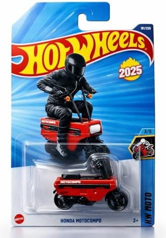 Hot Wheels Honda Motocompo Vermelha HW Moto Miniatura 1:64 Mattel 2025 - HYW43