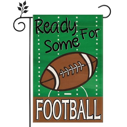 Ready For Some Football Garden Flag 12x18 inch Double-side burlap Home Decoration Outdoor Yard Flag Decoration