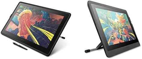 Wacom Cintiq 22 Drawing Tablet with Full HD 21.5-Inch Display Screen, 8192 Pressure Sensitive Pro Pen 2 Tilt Recognition, Compatible with Mac OS Windows & Cintiq Adjustable Stand